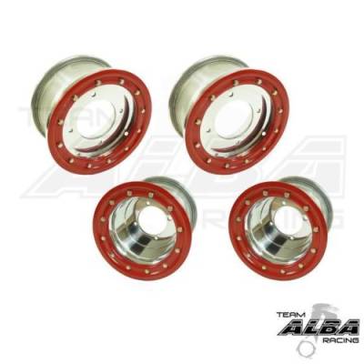 TRX 450r 400ex 300ex Rear Wheels Beadlock 10x8 3+5 4/110 Alba Racing BR