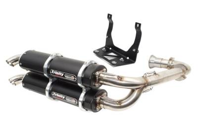 Trinity Racing Maverick X3 Dual Full Exhaust / ECU PACKAGE (BLACK OR SILVER) - Image 1