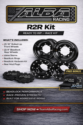Alba Racing - R2R "Ready 2 Rip" ARMAT by Alba Racing ATV Wheel Kit (Pick colors) - Image 1