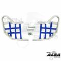 Yamaha Warrior Nerf Bars Silver with Blue Nets