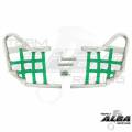 Yamaha Blaster Nerf Bars Silver with Green Nets