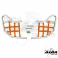 Arctic Cat Nerf Bars Silver with Orange Nets