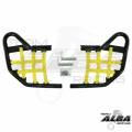 Honda TRX250ex Nerf Bars Black with Yellow Nets