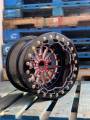 RZR Pro R Billet Wheels (Red Center Caps with Black Ring)